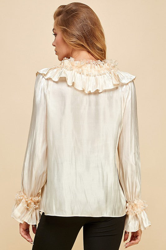 PEARLS COLLAR TUNIC