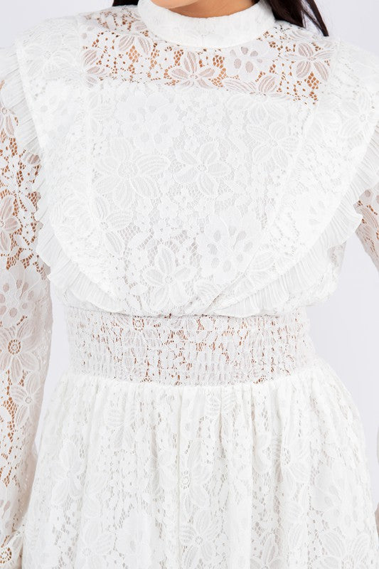 LONG SLEEVE LACE DRESS