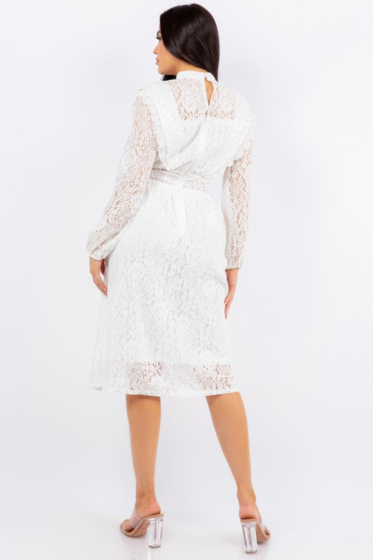 LONG SLEEVE LACE DRESS