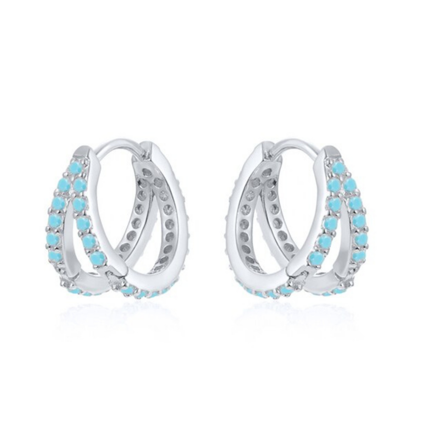 DOUBLE HOOP EARRINGS