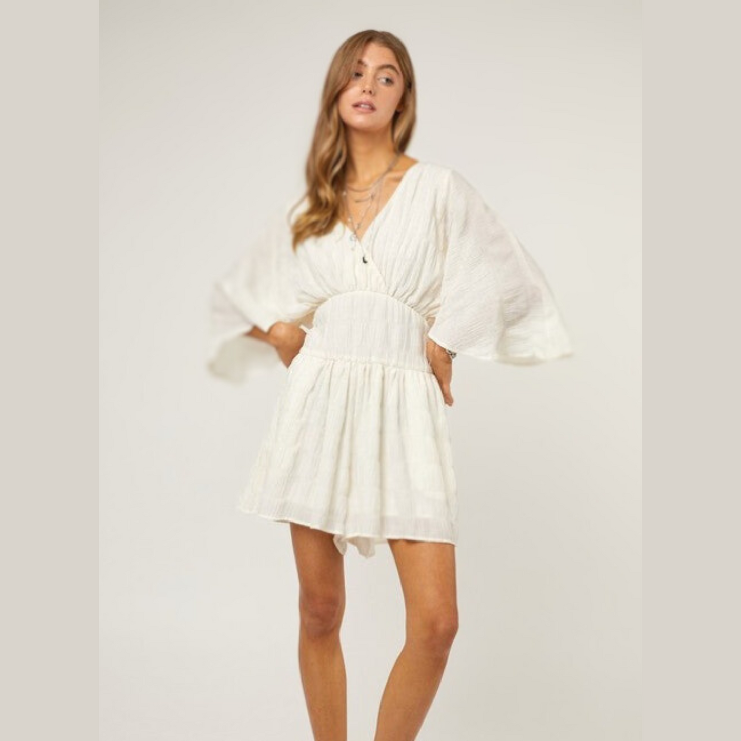 BATWING SLEEVES ROMPER