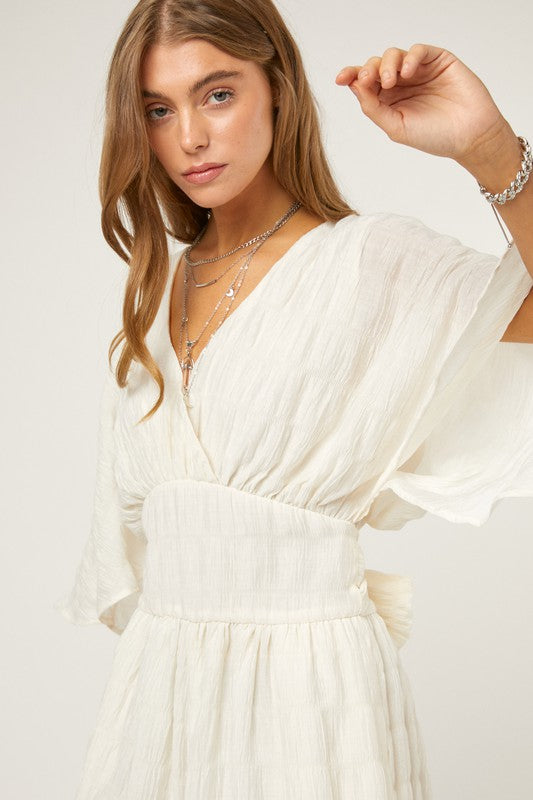 BATWING SLEEVES ROMPER