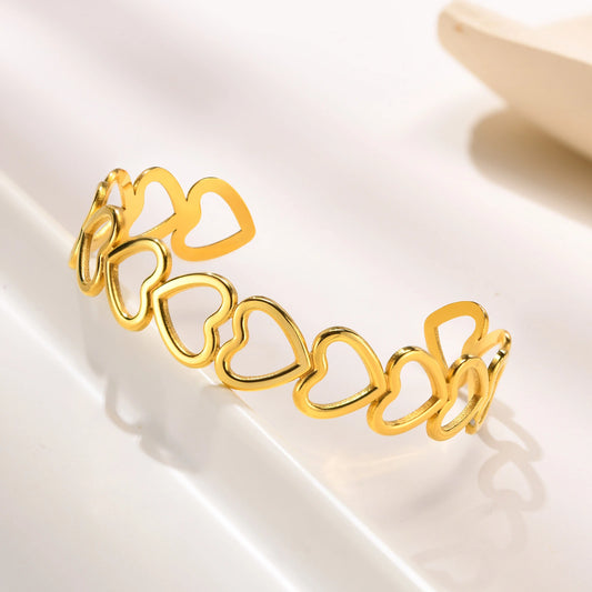 OPEN HEART CUFF BANGLE