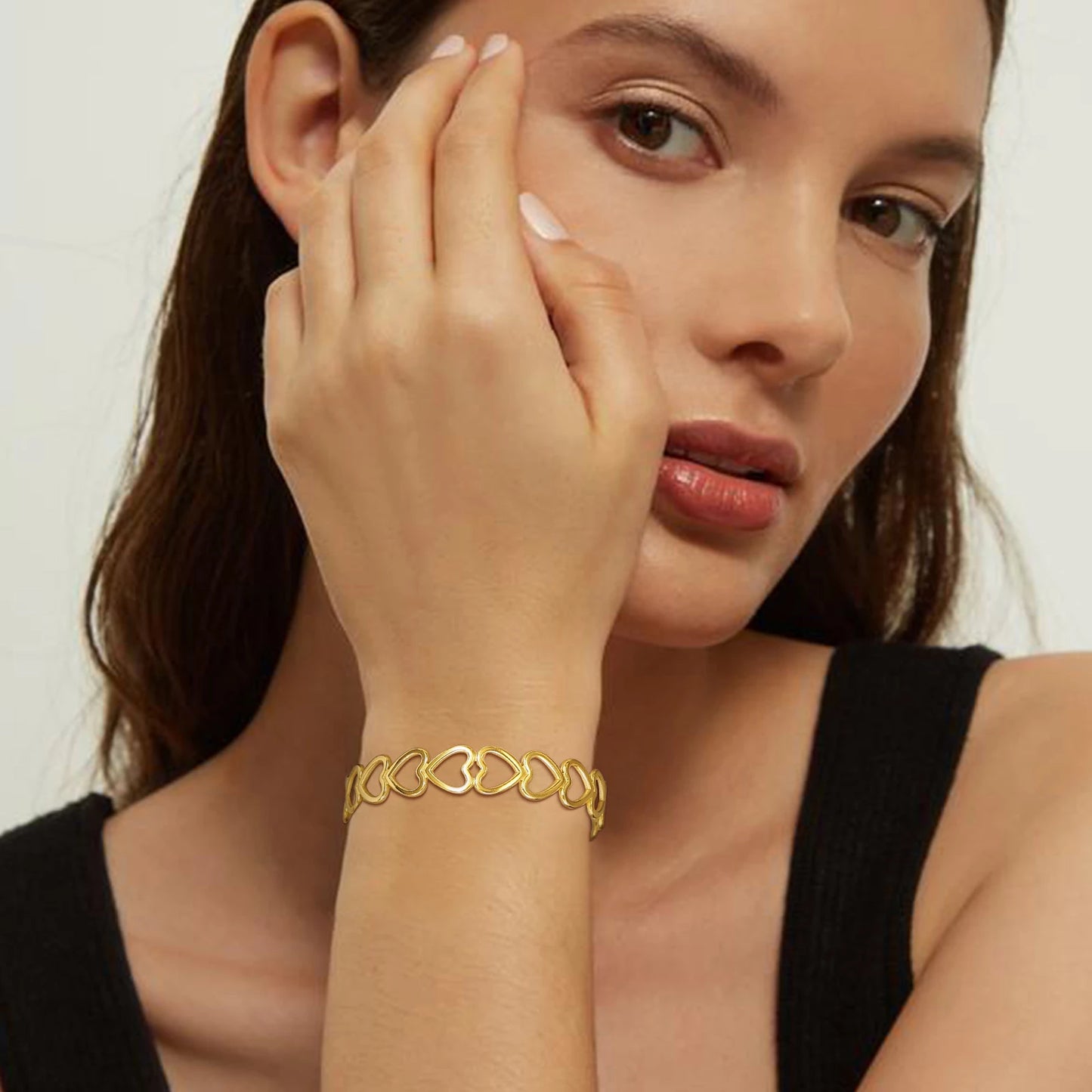 OPEN HEART CUFF BANGLE