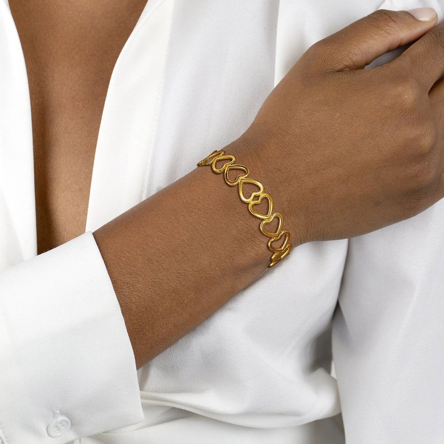 OPEN HEART CUFF BANGLE