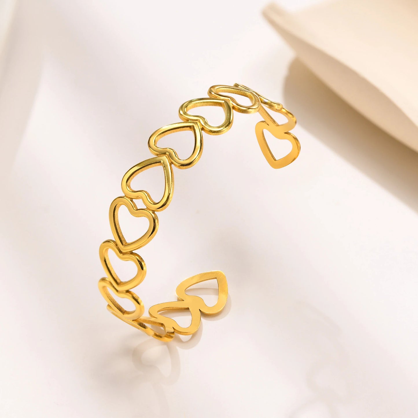 OPEN HEART CUFF BANGLE