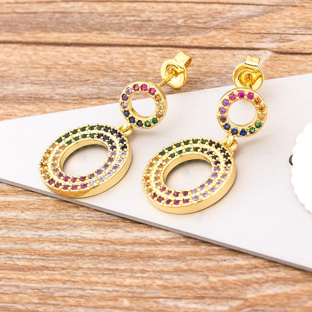 RAINBOW DROP EARRINGS