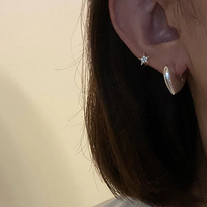 HEARTSHAPE HOOP EARRINGS