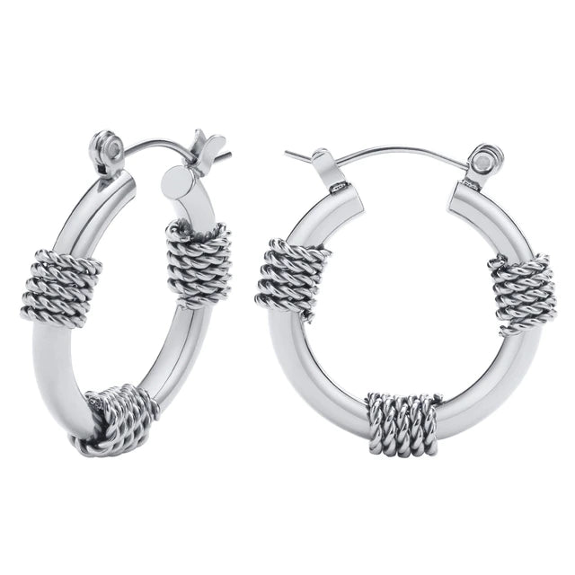 TWISTED ROPE CHAIN EARRIGNS