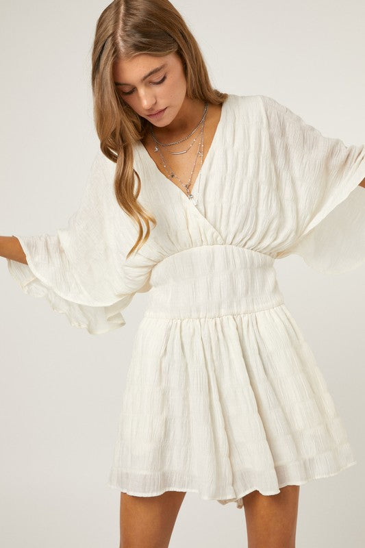 BATWING SLEEVES ROMPER